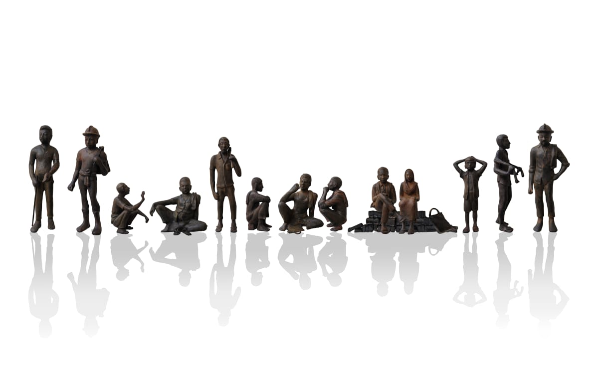 Work in progress Wood carving & Bronze,