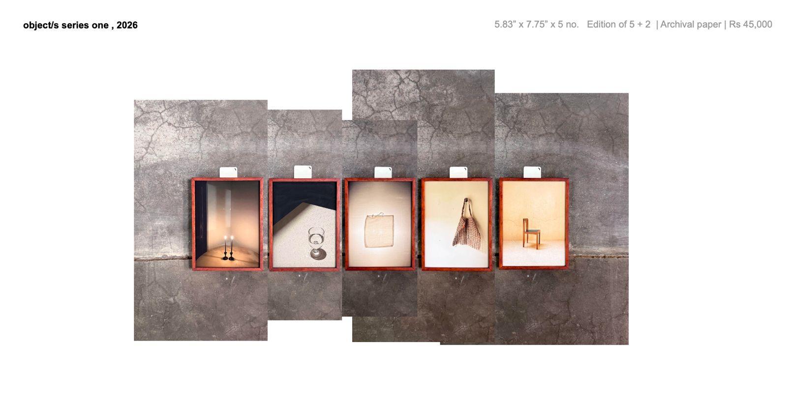 object/s series one (2026) Print on Archival Paper
