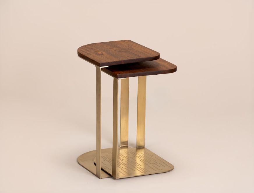 Loop (Nesting Table Set of 2) Wood + SS