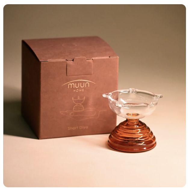 Short Glass Diya Borosilicate Glass